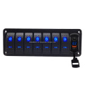 Panel de interruptor de rockero de 12v 7 para botes para botes